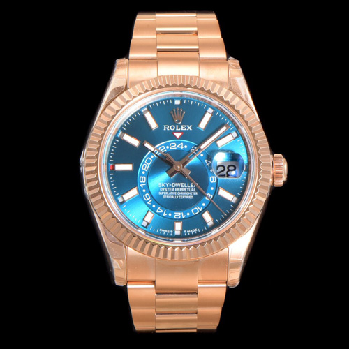 [ V2 ] 로렉스 남성용 스카이드웰러 콤비 검판  R37014-9 42MM