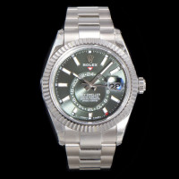 [ V2 ] 로렉스 남성용 스카이드웰러 콤비 검판  R37014-8 42MM