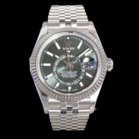 [ V2 ] 로렉스 남성용 스카이드웰러 콤비 검판  R37014-7 42MM