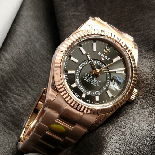 [ V2 ] 로렉스 남성용 스카이드웰러 콤비 검판  R37014-6 42MM