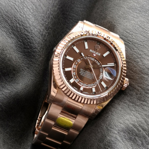 [ V2 ] 로렉스 남성용 스카이드웰러 콤비 검판  R37014-5 42MM