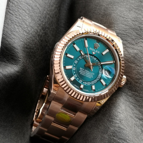 [ V2 ] 로렉스 남성용 스카이드웰러 콤비 검판  R37014-4 42MM