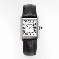 [ AF ] 까르띠에 탱크 머스트 실버 스몰  W7100088