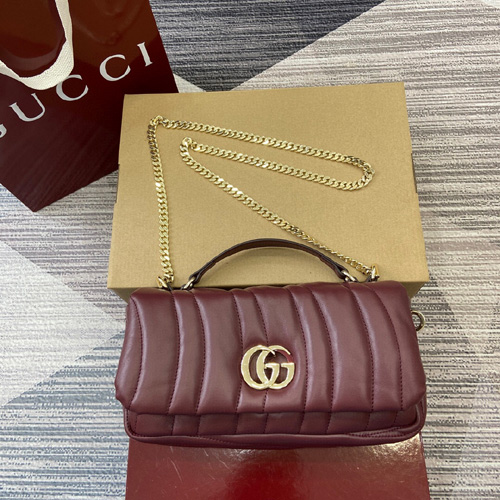 구찌 GG 밀라노 스몰 탑 핸들백 806016-4