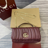 구찌 GG 밀라노 스몰 탑 핸들백 806016-4