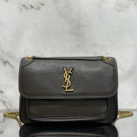 생로랑 미디엄 니키 나파 숄더백 633158-2