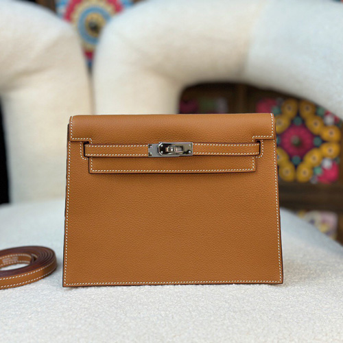 에르메스 올수공 켈리 단스백 HM2417 카멜