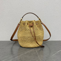 셀린느 라피아 버킷백 117862