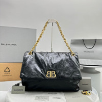 발렌시아가 모나코 체인백 라지 S92802 블랙 금장