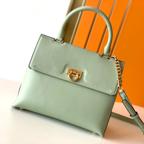 페레가모 포트폴리오 탑핸들 스몰백 210892 연두