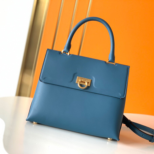 페레가모 포트폴리오 탑핸들 스몰백 210892 블루