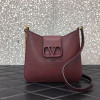 발렌티노 VRING 그레인 숄더백 V41123 버건디