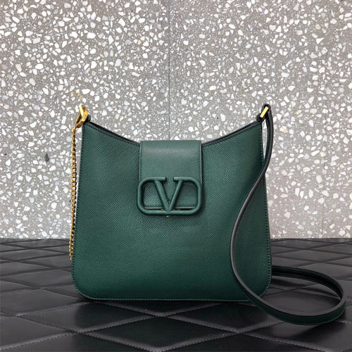 발렌티노 VRING 그레인 숄더백 V41123 그린