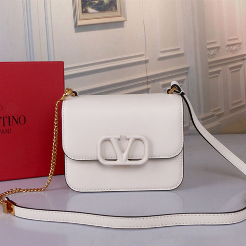 발렌티노 스몰 송아지 가죽 VSLING 숄더백 SW0B0F01 화이트