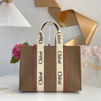 끌로에 우디백 F37053 펠트 라지 브라운