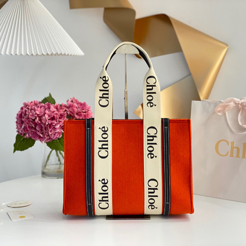 끌로에 우디백 F37440 펠트 미디엄 오렌지