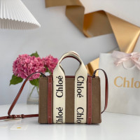 끌로에 우디백 F37054 펠트 스몰 브라운