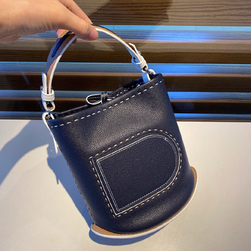 델보 핀 미니 버킷백 AA201020-4 네이비