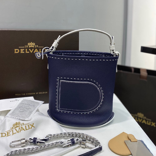 델보 핀 미니 버킷백 AA201020-1 블루