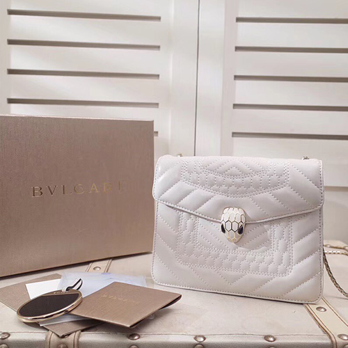 불가리 세르펜티 포에버 플랩 커버백 281693 화이트