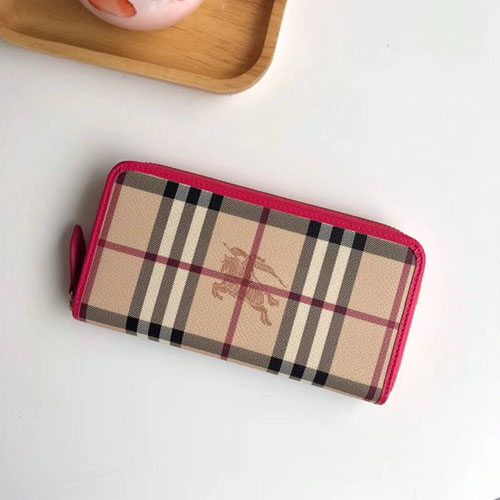 버버리 신상 지퍼 장지갑 40696824 체리핑크