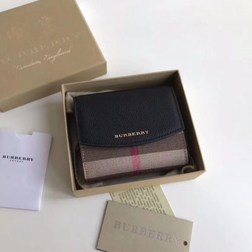 버버리 하우스 체크 가죽 지갑 40482601