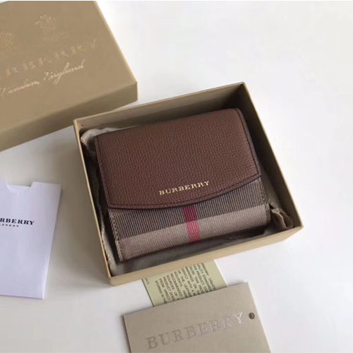 버버리 하우스 체크 가죽 지갑 40482601