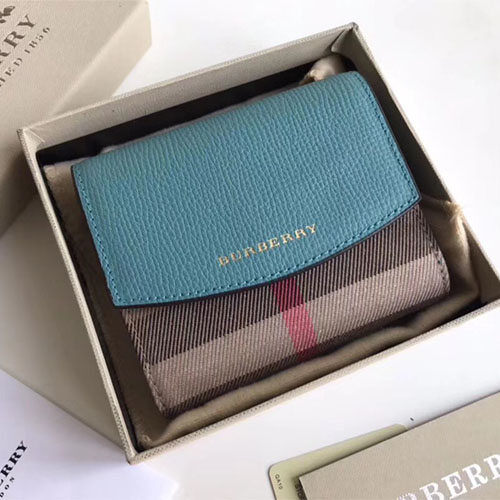 버버리 하우스 체크 가죽 지갑 40482601