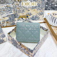 디올 미니 지갑 S0178 에나멜 민트