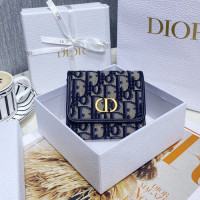 디올 30 몽테뉴 로터스 반지갑 S2057 네이비