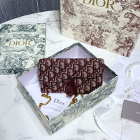 디올 오블리크 새들 클러치백 S5614 버건디