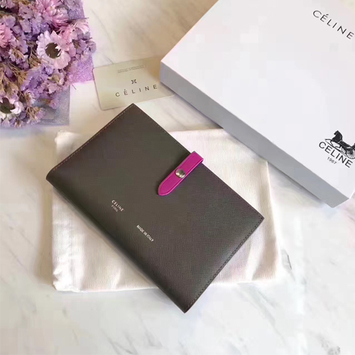 셀린느 스트랩 장지갑 108633 그레이&핑크