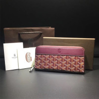 고야드 마티뇽 지퍼 장지갑 201052  버건디