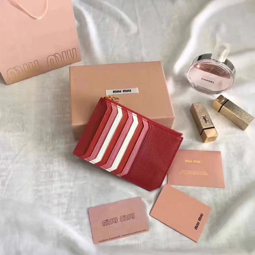 미우미우 신상 카드지갑 5MC008 레드