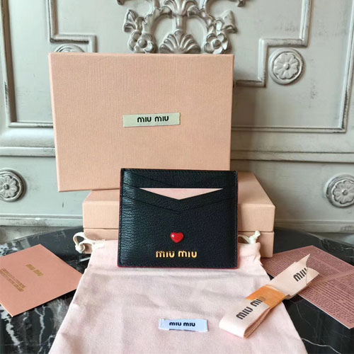 미우미우 신상 카드지갑 5MC002 블랙