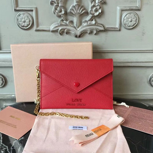 미우미우 신상 카드지갑 5MF001 레드