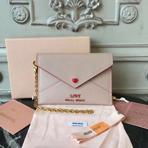 미우미우 신상 카드지갑 5MF001 연핑크