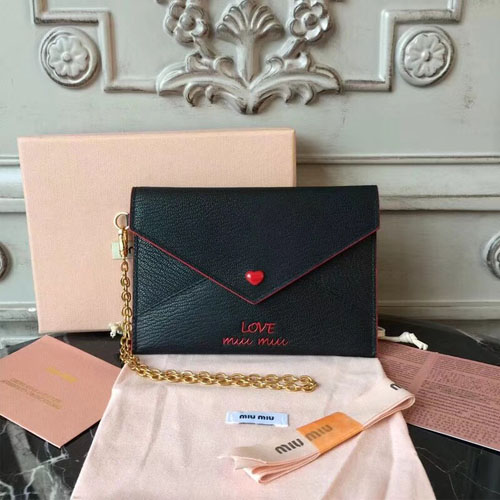 미우미우 신상 카드지갑 5MF001 블랙