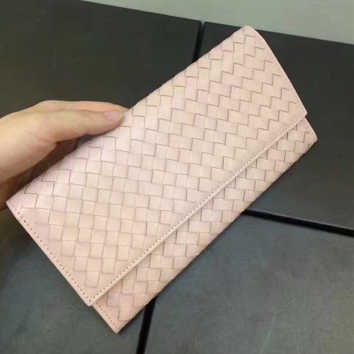 보테가 17S/S 여성용 신상 장지갑 V2056 핑크(수입 송아지 가죽)