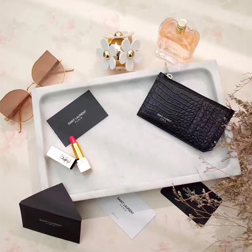 입생로랑 17S/S 지퍼 케이스 346104 블랙 악어무늬