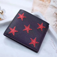 입생로랑 위스트 반지갑 396307 블랙 레드별무늬