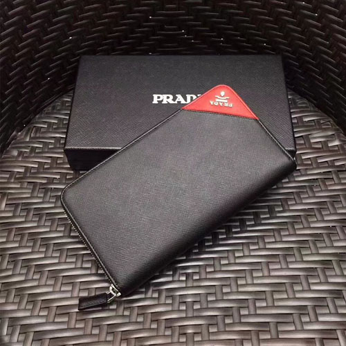 프라다 사피아노 신상 장지갑 2ML188 블랙
