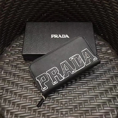 프라다 18S/S 신상 지퍼 장지갑 2ML317 블랙