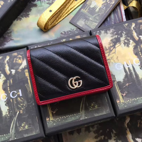 구찌 GG 마몽 반지갑 ‎573811 블랙