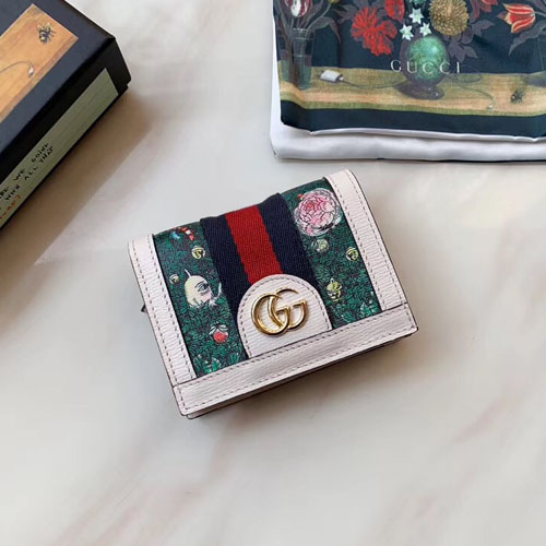 구찌 오피디아 GG 카드 케이스 523155 화이트