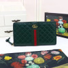 구찌 더블 G 장식의 지퍼 장지갑 536450 그린