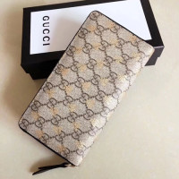 구찌 꿀벌 프린팅 지퍼 장지갑 410102