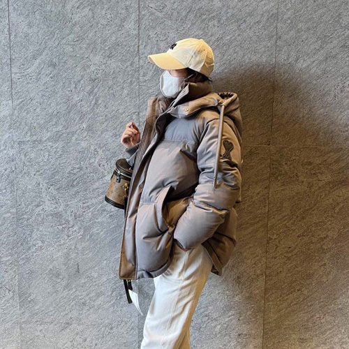 아미 남여공용 신상 패딩 AM33001 그레이