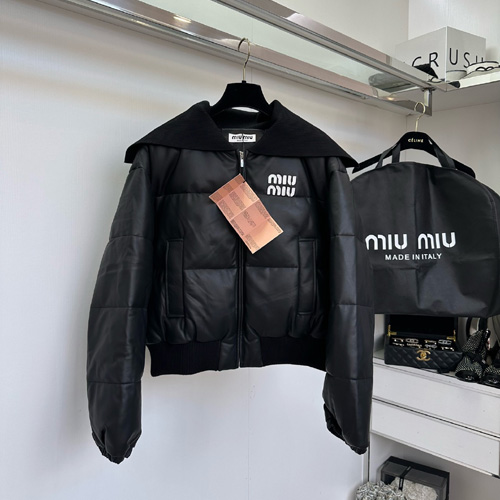 미우미우 여성용 패딩 MIU0076 양가죽